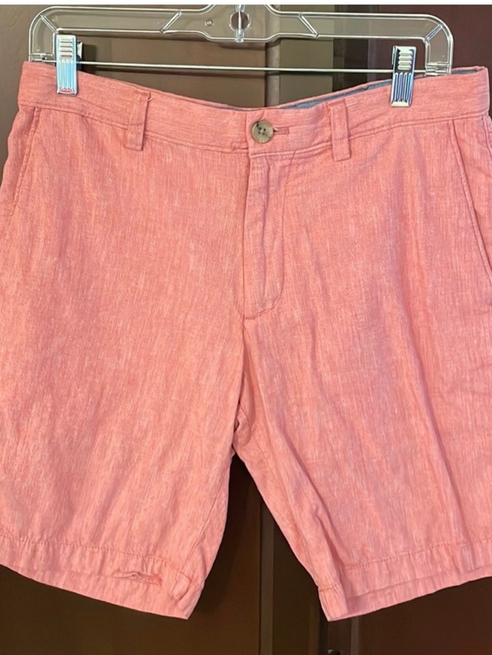 Banana Republic Light Pink Flat-Front Casual Shorts